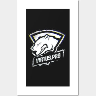 Virtus Pro Team Redesign Logo Black Edition Posters and Art